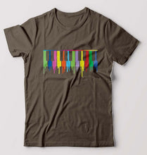 Load image into Gallery viewer, Piano T-Shirt for Men-Olive Green-Ektarfa.online
