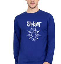 Load image into Gallery viewer, Slipknot Full Sleeves T-Shirt for Men-S(38 Inches)-Royal blue-Ektarfa.online
