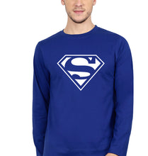 Load image into Gallery viewer, Superman Superhero Full Sleeves T-Shirt for Men-Royal blue-Ektarfa.online
