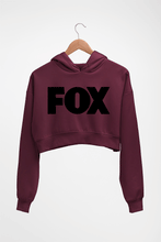 Load image into Gallery viewer, Fox Crop HOODIE FOR WOMEN-Maroon-Ektarfa.online
