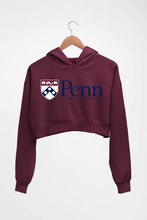 Load image into Gallery viewer, University of Pennsylvania Crop HOODIE FOR WOMEN-Maroon-Ektarfa.online
