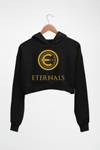 Load image into Gallery viewer, Eternals Crop HOODIE FOR WOMEN-Black-Ektarfa.online

