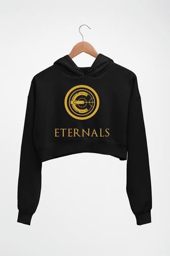 Eternals Crop HOODIE FOR WOMEN-Black-Ektarfa.online