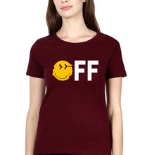 Load image into Gallery viewer, Emoji Off T-Shirt for Women-Maroon-Ektarfa.online

