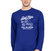 Load image into Gallery viewer, Motorcycle Full Sleeves T-Shirt for Men-Royal Blue-Ektarfa.online
