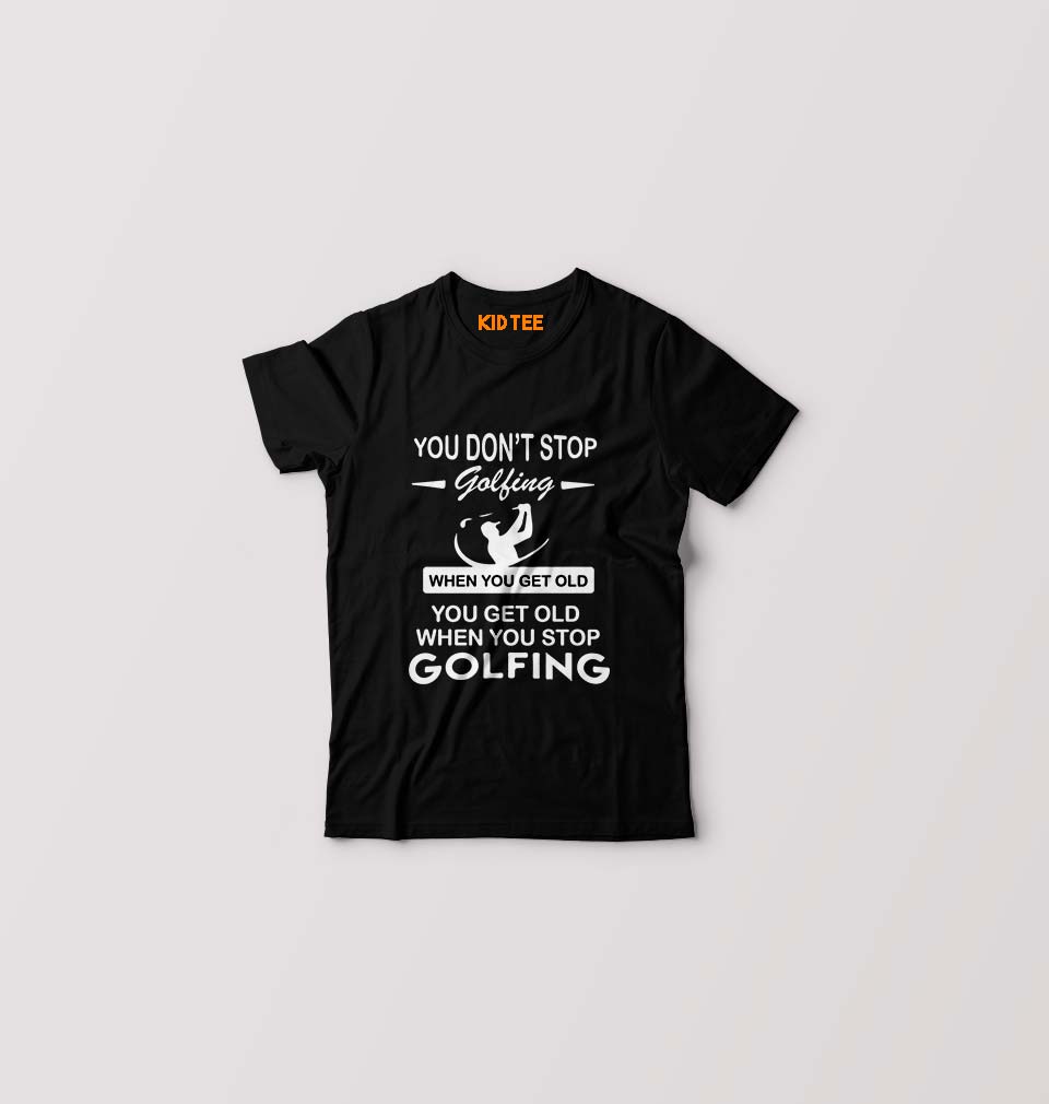 Golf T-Shirt for Boy/Girl-Black-Ektarfa.online