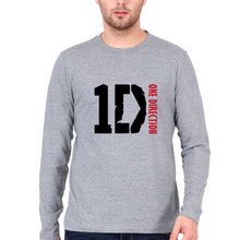 Load image into Gallery viewer, One Direction Full Sleeves T-Shirt for Men-Grey Melange-Ektarfa.online
