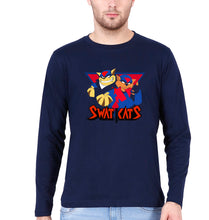 Load image into Gallery viewer, Swat Kats Full Sleeves T-Shirt for Men-S(38 Inches)-Navy Blue-Ektarfa.online
