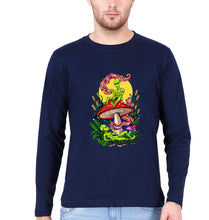 Load image into Gallery viewer, Trippy Psychedelic Weed Stoned Full Sleeves T-Shirt for Men-Navy Blue-Ektarfa.online
