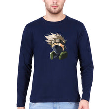 Load image into Gallery viewer, Hatake Kakashi Full Sleeves T-Shirt for Men-Navy Blue-Ektarfa.online
