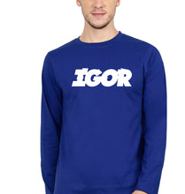 Load image into Gallery viewer, Igor Full Sleeves T-Shirt for Men-Royal blue-Ektarfa.online
