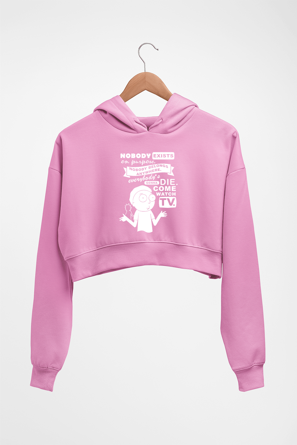 Rick and Morty Crop HOODIE FOR WOMEN