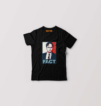 Load image into Gallery viewer, Dwight Schrute Fact T-Shirt for Boy/Girl-Black-Ektarfa.online
