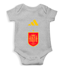 Load image into Gallery viewer, Spain Football Kids Romper For Baby Boy/Girl-0-5 Months(18 Inches)-Grey-Ektarfa.online
