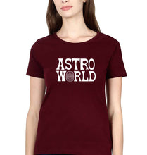 Load image into Gallery viewer, Astroworld Travis Scott T-Shirt for Women-XS(32 Inches)-Maroon-Ektarfa.online
