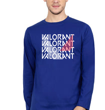 Load image into Gallery viewer, Valorant Full Sleeves T-Shirt for Men-Royal Blue-Ektarfa.online
