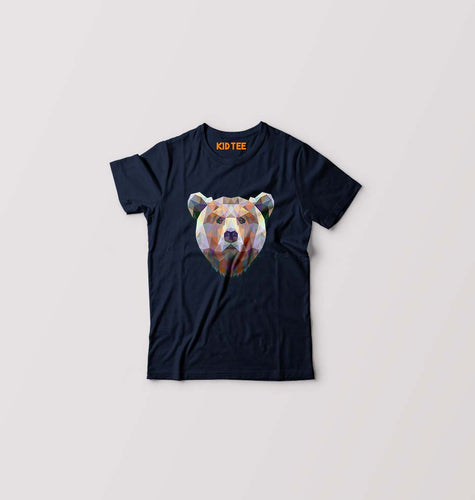 Bear Kids T-Shirt for Boy/Girl-Navy Blue-Ektarfa.online