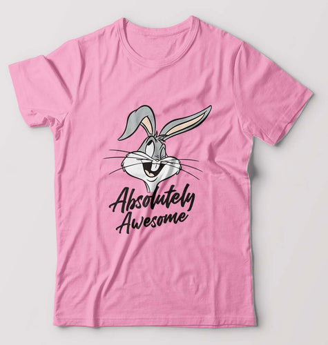 Rabbit Bunny T-Shirt for Men-Light Baby Pink-Ektarfa.online