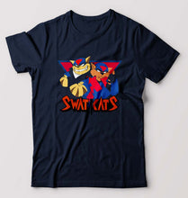 Load image into Gallery viewer, Swat Kats T-Shirt for Men-S(38 Inches)-Navy Blue-Ektarfa.online
