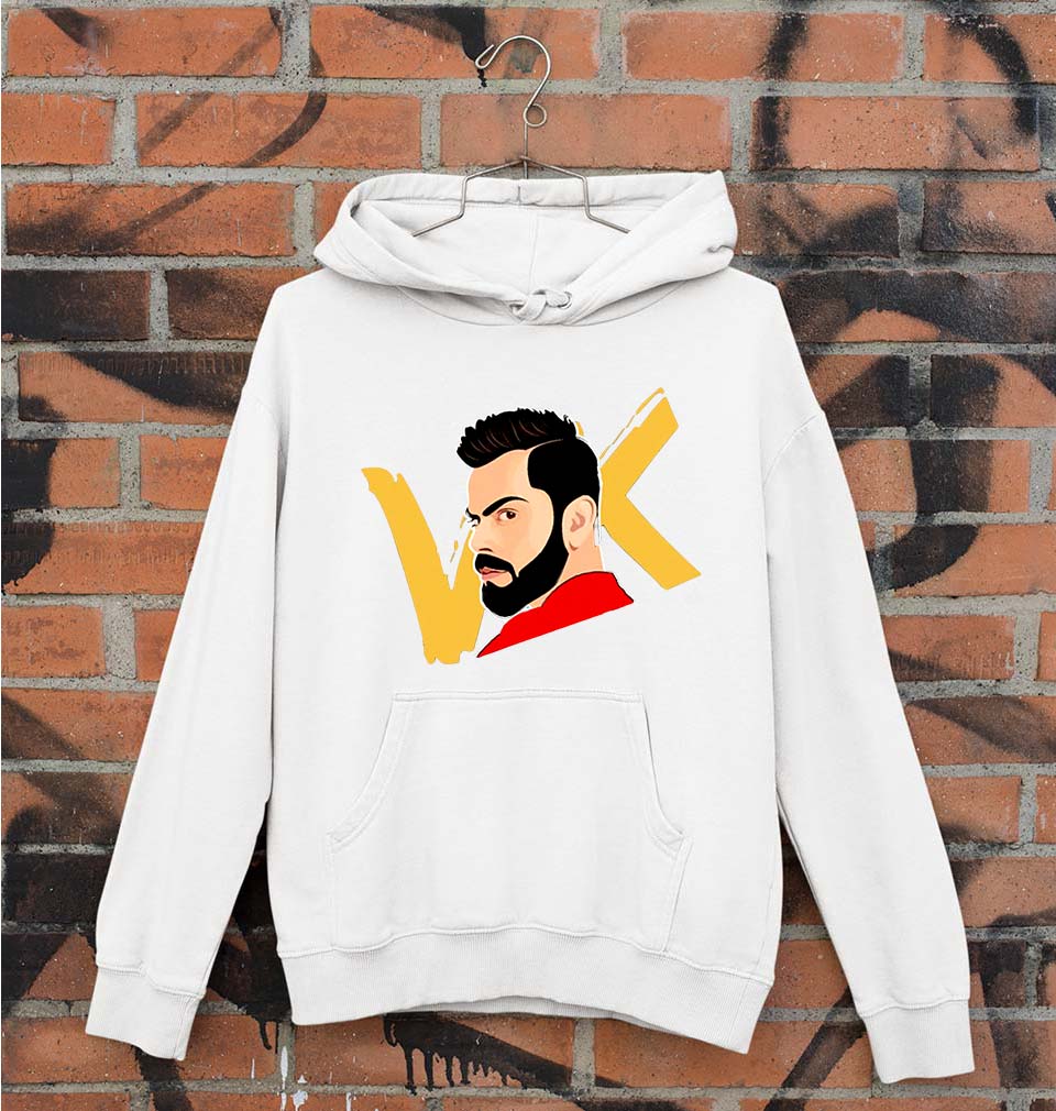 Virat Kohli Unisex Hoodie for Men/Women-White-Ektarfa.online