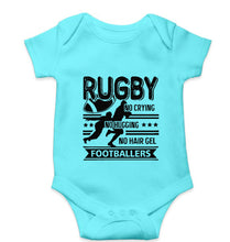 Load image into Gallery viewer, Rugby Kids Romper For Baby Boy/Girl-0-5 Months(18 Inches)-Sky Blue-Ektarfa.online
