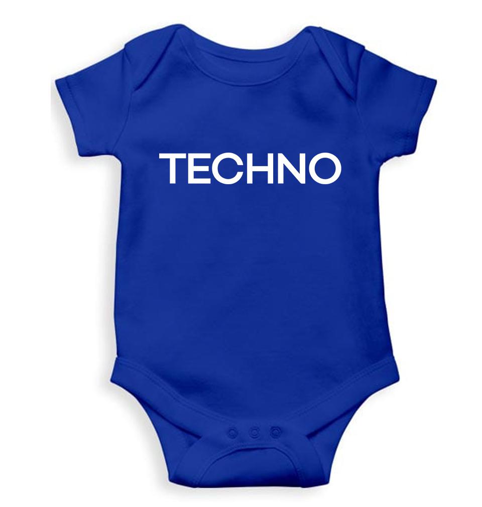 Techno Kids Romper For Baby Boy/Girl-0-5 Months(18 Inches)-Royal Blue-Ektarfa.online