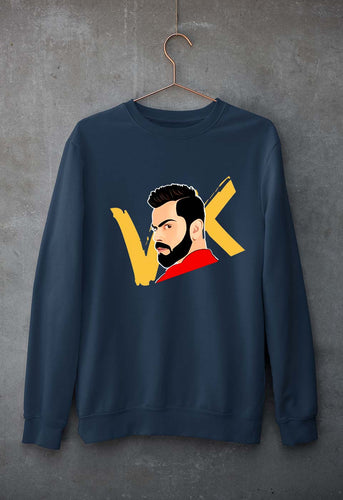 Virat Kohli Unisex Sweatshirt for Men/Women-Navy Blue-Ektarfa.online