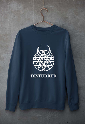 Disturbed Unisex Sweatshirt for Men/Women-Navy Blue-Ektarfa.online