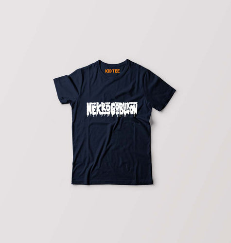 Nekrogoblikon Kids T-Shirt for Boy/Girl-Navy Blue-Ektarfa.online