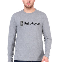Load image into Gallery viewer, Rolls Royce Full Sleeves T-Shirt for Men-Grey Melange-Ektarfa.online
