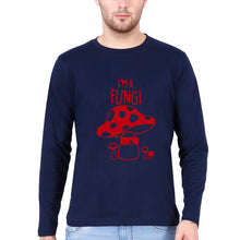 Load image into Gallery viewer, Mushroom Full Sleeves T-Shirt for Men-Navy blue-Ektarfa.online
