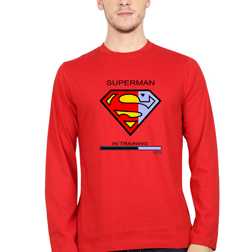 Superman Gym Full Sleeves T-Shirt for Men-Red-Ektarfa.online