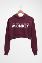 Load image into Gallery viewer, The New Legends of Monkey Crop HOODIE FOR WOMEN-Maroon-Ektarfa.online
