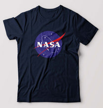 Load image into Gallery viewer, Nasa T-Shirt for Men-S(38 Inches)-Navy Blue-Ektarfa.online
