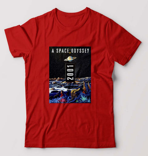 2001 A Space Odyssey T-Shirt for Men-Red-Ektarfa.online