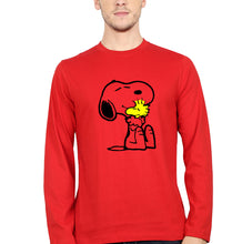 Load image into Gallery viewer, Snoopy Full Sleeves T-Shirt for Men-Red-Ektarfa.online
