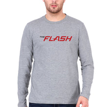Load image into Gallery viewer, Flash Superhero Full Sleeves T-Shirt for Men-Grey-Ektarfa.online

