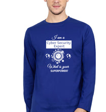 Load image into Gallery viewer, Cyber Security Full Sleeves T-Shirt for Men-Royal blue-Ektarfa.online

