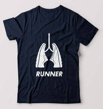 Load image into Gallery viewer, Runner Running T-Shirt for Men-Navy Blue-Ektarfa.online
