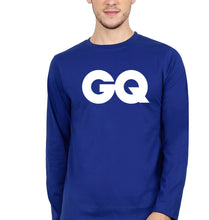 Load image into Gallery viewer, GQ Magazine Full Sleeves T-Shirt for Men-Royal Blue-Ektarfa.online
