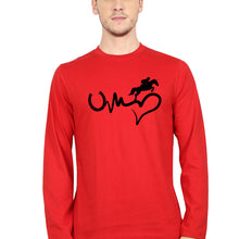 Load image into Gallery viewer, Horse Riding Full Sleeves T-Shirt for Men-Red-Ektarfa.online
