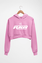 Load image into Gallery viewer, WWE RAW Crop HOODIE FOR WOMEN-Light Baby Pink-Ektarfa.online
