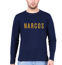 Load image into Gallery viewer, Narcos Full Sleeves T-Shirt for Men-Navy Blue-Ektarfa.online
