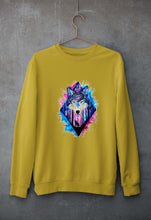 Load image into Gallery viewer, Wolf Unisex Sweatshirt for Men/Women-Mustard Yellow-Ektarfa.online
