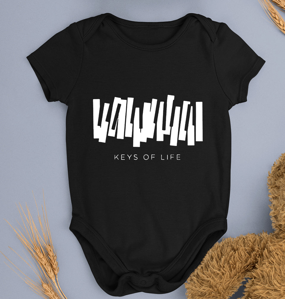 Piano Kids Romper For Baby Boy/Girl-Black-Ektarfa.online