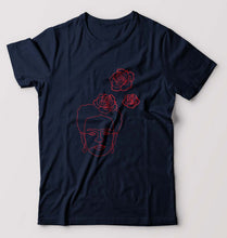 Load image into Gallery viewer, Frida Kahlo T-Shirt for Men-S(38 Inches)-Navy Blue-Ektarfa.online
