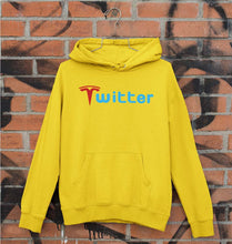 Load image into Gallery viewer, Elon Musk Twitter x Tesla Unisex Hoodie for Men/Women-Mustard Yellow-Ektarfa.online
