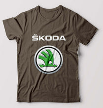 Load image into Gallery viewer, Skoda T-Shirt for Men-Olive Green-Ektarfa.online
