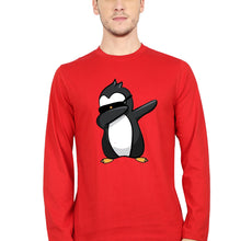 Load image into Gallery viewer, Dab Penguin Full Sleeves T-Shirt for Men-Red-Ektarfa.online
