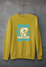 Load image into Gallery viewer, Fishing Unisex Sweatshirt for Men/Women-Mustard Yellow-Ektarfa.online
